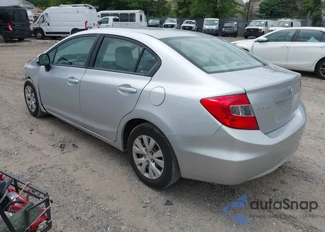 2012 Honda Civic Lx from USA, damaged, VIN 19XFB2F5XCE341825